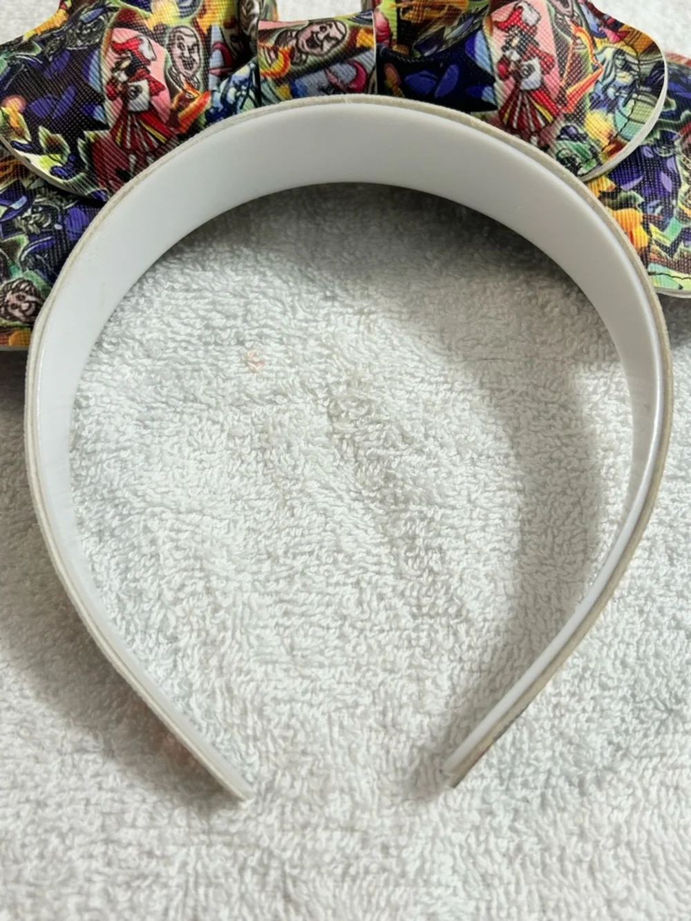 Disney Inspired Haunted Mansion & Villains Puffed Minnie Mouse Ears Headband